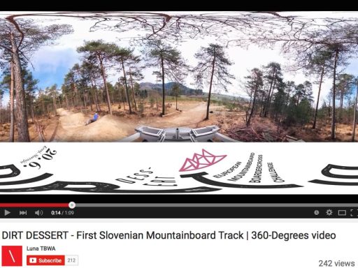 Dirt Dessert mountainboard proga in 360 stopinjski video
