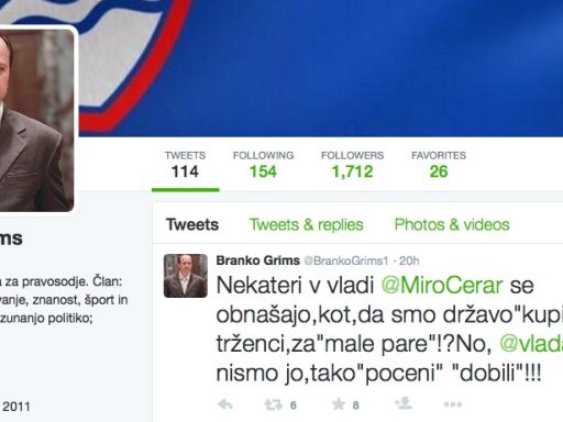 Slovenščina in mag. Branko Grims na Twitterju