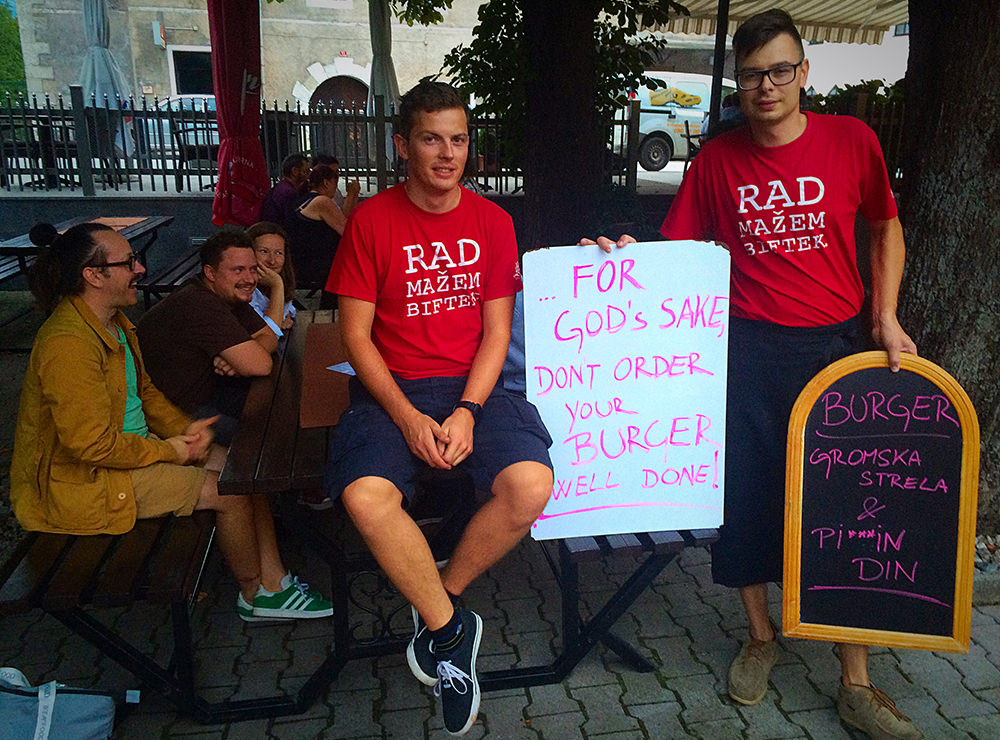 Andraž in Miha / burger kreatorja in ekipa iz Ljubljane :)