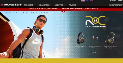 Cristiano Ronaldo / ROC headphones and speakers / "brezdomec" v Madridu
