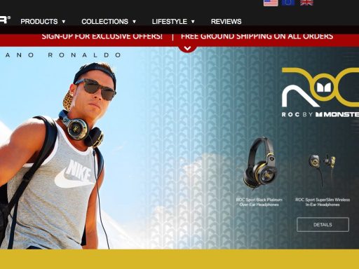 Cristiano Ronaldo / ROC headphones and speakers / "brezdomec" v Madridu