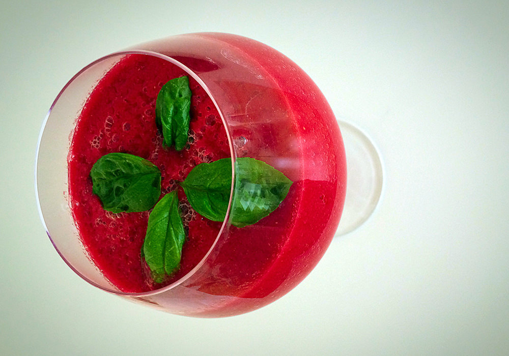 Liči / rdeča pesa smoothie