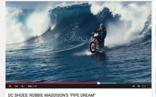 DC Shoes / Robbie Maddison / Pipe Dream / jahanje valov z motorjem