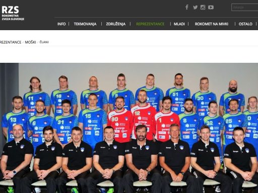 Rokometna reprezentanca Slovenije / Vir RZS