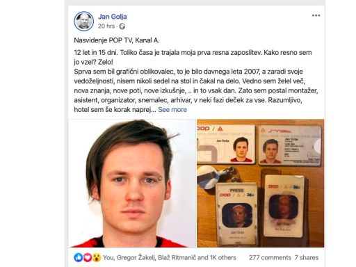 Jan Golja zapusca Pop TV 1