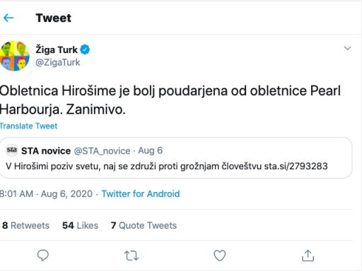 Ziga Turk Hiroshima Pearl Harbor