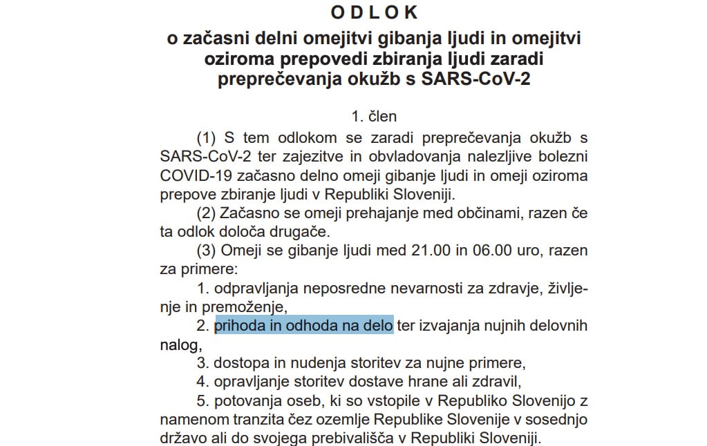 Odhod na delo