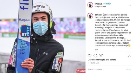 Timi Zajc izkljucen