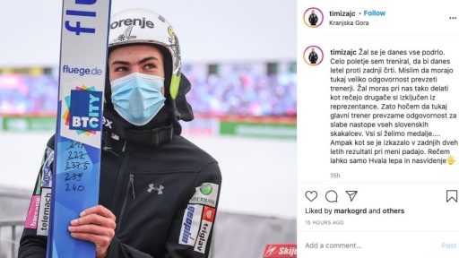 Timi Zajc izkljucen