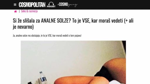 analne solze cosmopolitan