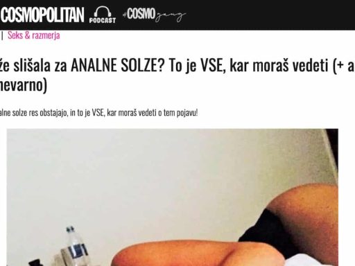 analne solze cosmopolitan