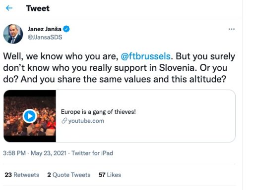 janez jansa ima altitude