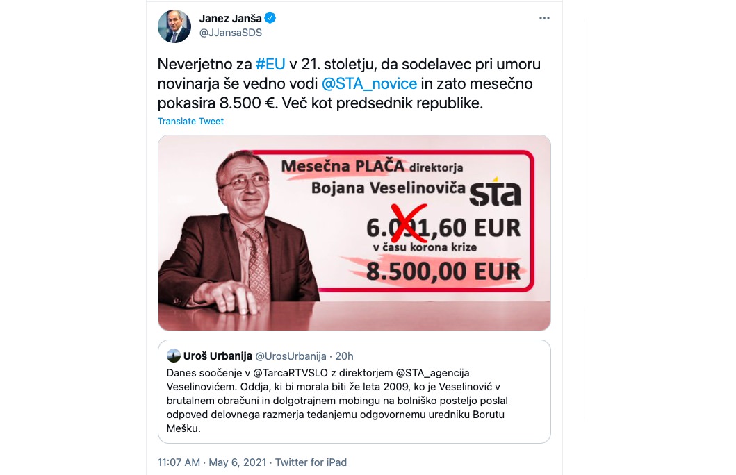 janez jansa mesko urbanija veselinovic