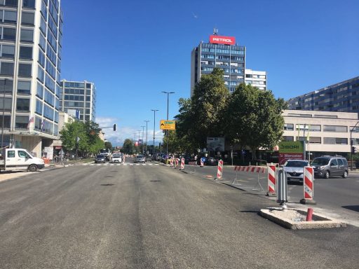 delo na cestah v ljubljani