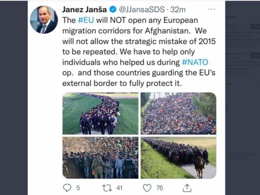 janez jansa eu afganistan