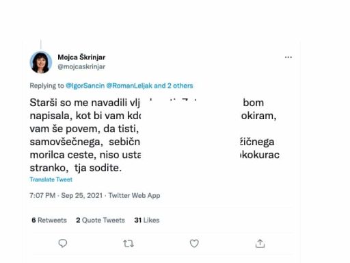 mojca skrinjar glup ko kurac