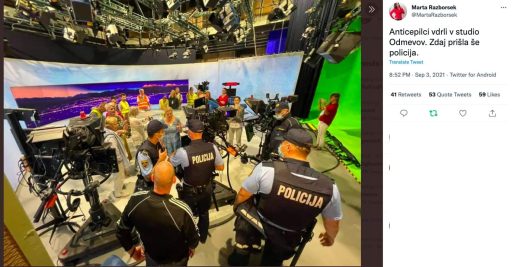 ops rumeni jopici vdor na rtv