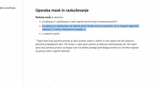uporaba mask nsi