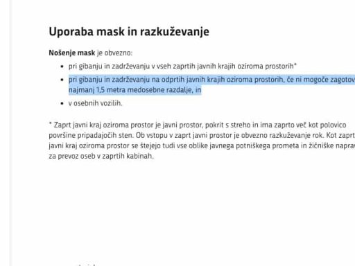 uporaba mask nsi