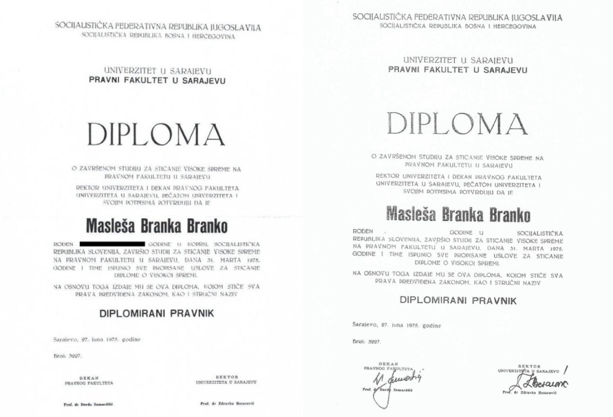 maslesa diploma