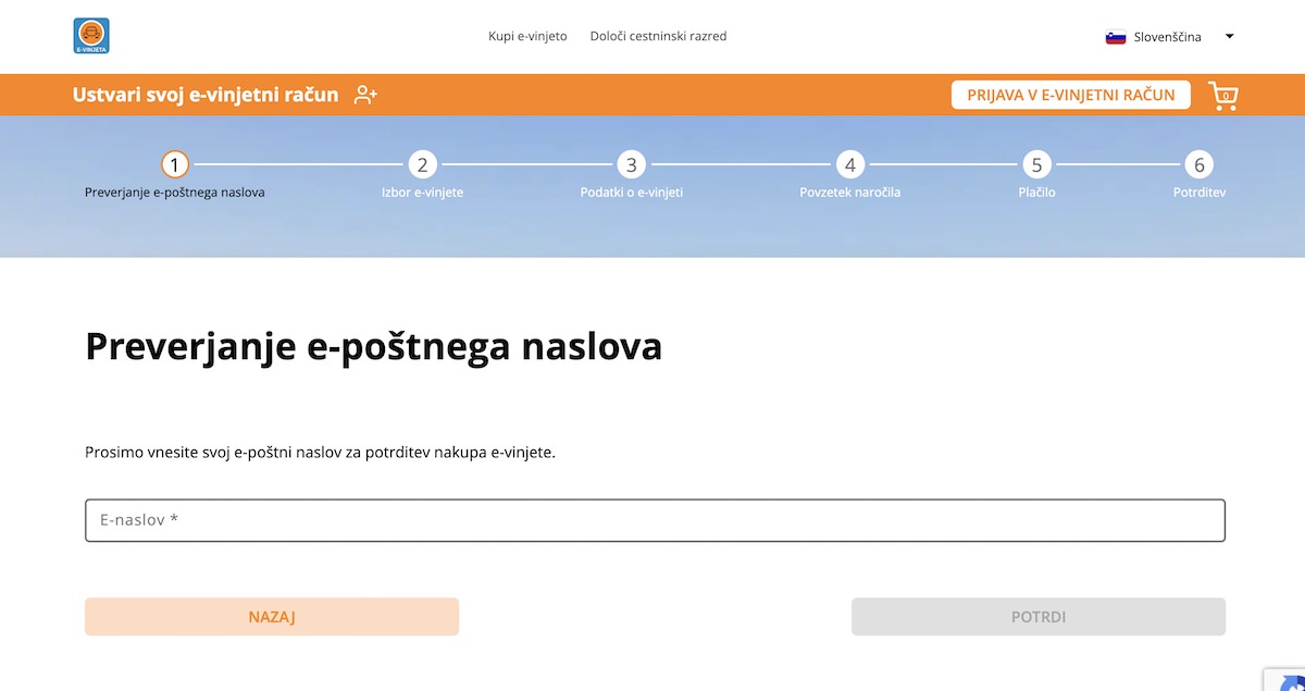 e vinjeta postopek nakupa 1
