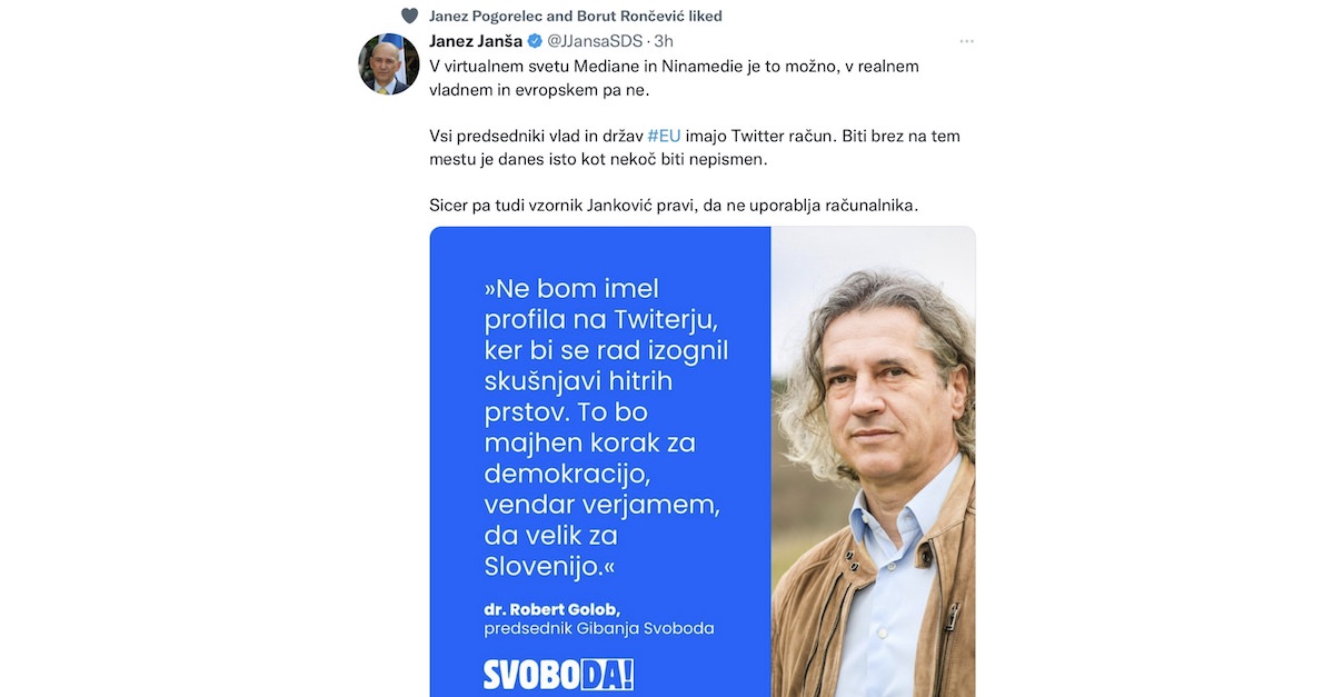 janez jansa tviter