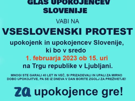 glas upokojencev slovenije