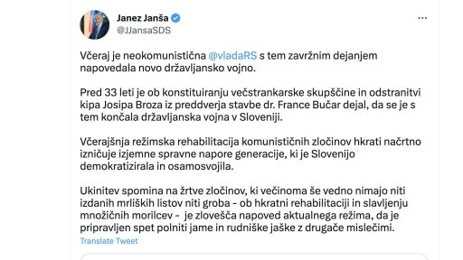 janez jansa drzavljanska vojna