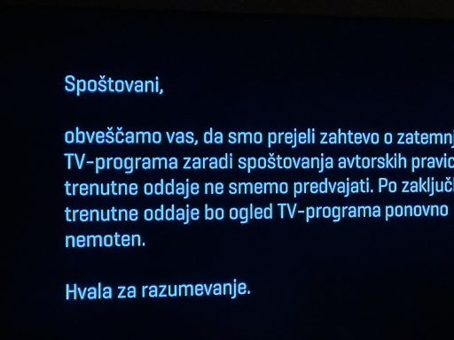 zatemnjen program