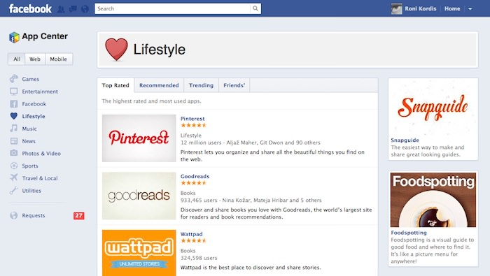 facebook_app_center