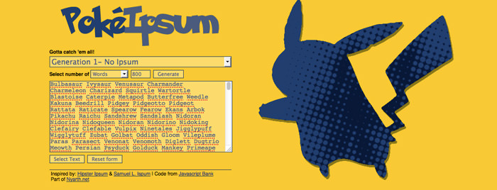 pokeipsum