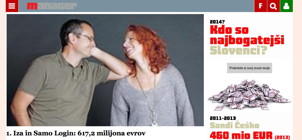 Najbogatejši Slovenci 2014 – Revija Manager - Samo in Iza Login, Sandi Češko, Albin in Tatjana Doberšek najbogatejsi_slovenci