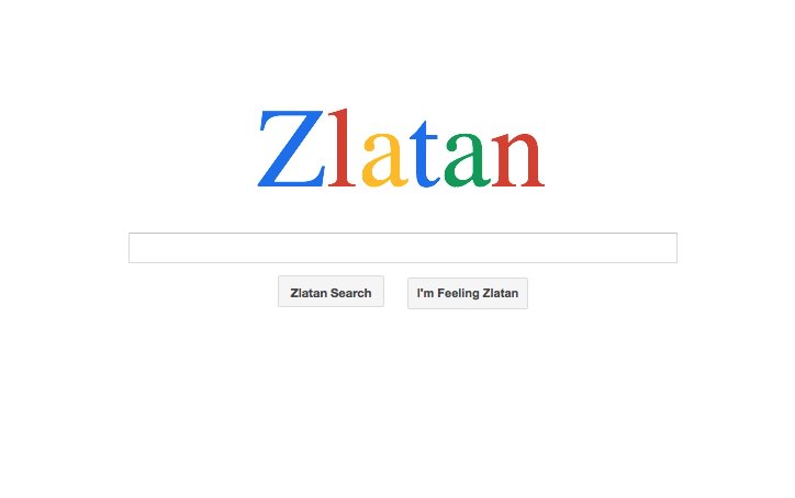 Zlatan Ibrahimović ima svoj iskalnik - Zlatan Search Zlatan Ibrahimović ima svoj iskalnik - Zlatan Search