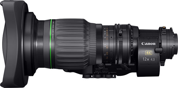 Canon CJ12ex4.3B / širokokoten prenosni 2/3" objektiv 4K