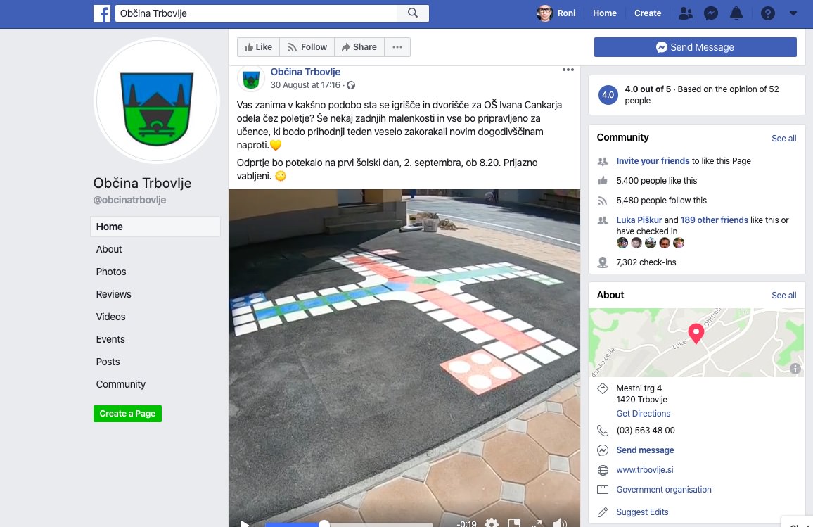 Obcina Trbovlje ima na igriscu za OS Ivana Cankarja veliko svastiko za igro clovek ne jezi se Obcina Trbovlje ima na igriscu za OS Ivana Cankarja veliko svastiko za igro clovek ne jezi se