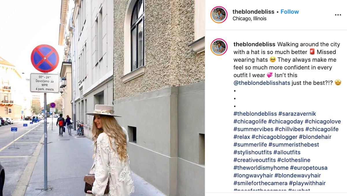 Za influensarko je Ljubljana Chicago takle mamo