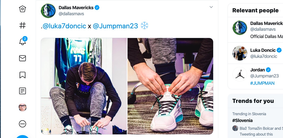Luka Doncic podpisal pogodbo z Air Jordan Luka Doncic podpisal pogodbo z Air Jordan