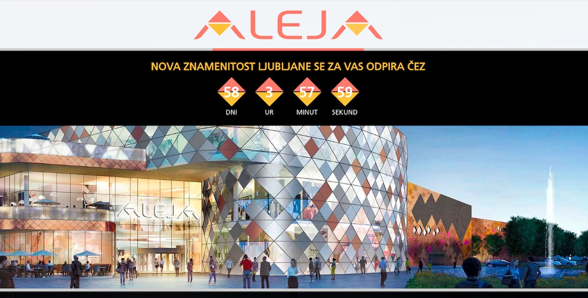 Nakupovalni center Aleja v Siski otvoritev 19. marca ob 9. uri Nakupovalni center Aleja v Siski otvoritev 19. marca ob 9. uri