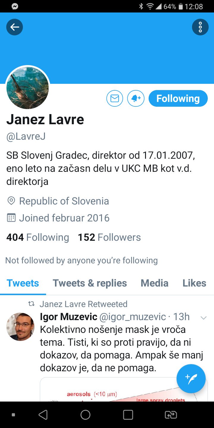 Janez Lavre direktor bolnisnice Slovenj Gradec in njegovo zaljenje na Twitterju3 Janez Lavre direktor bolnisnice Slovenj Gradec in njegovo zaljenje na Twitterju3
