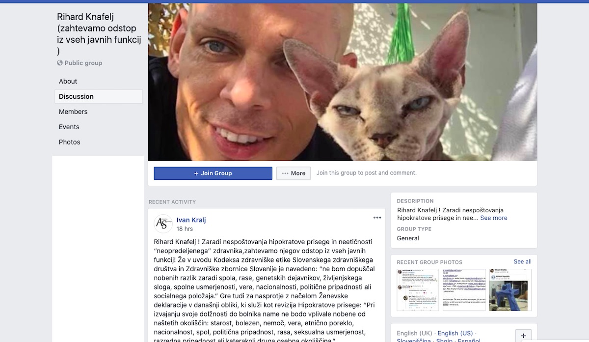 Modus operandi desnice Facebook skupina Rihard Knafelj zahtevamo odstop iz vseh javnih funkcij Modus operandi desnice Facebook skupina Rihard Knafelj zahtevamo odstop iz vseh javnih funkcij