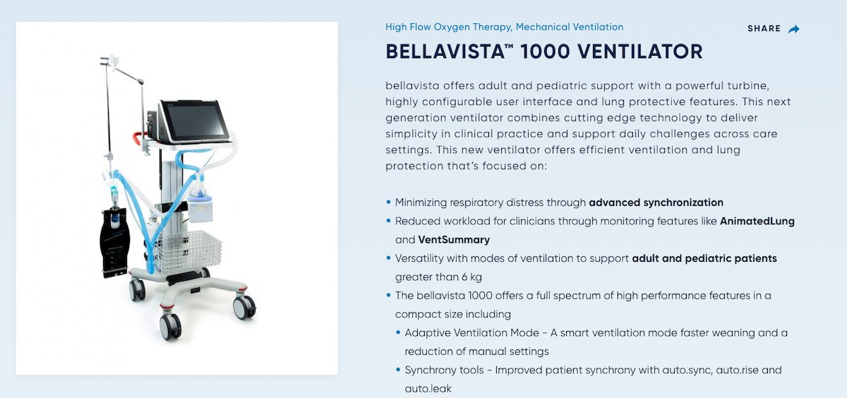 JAZMP prepovedal uporabo ventilatorje bellavista 1000 JAZMP prepovedal uporabo ventilatorje bellavista 1000