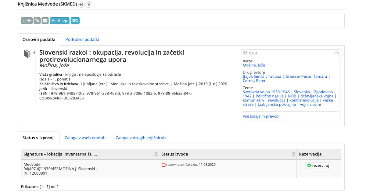 Joze Mozina Slovenski razkol Joze Mozina Slovenski razkol
