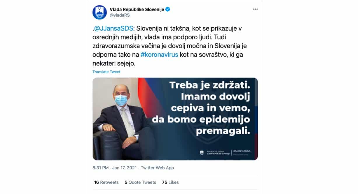 slovenija ima dovolj cepiva slovenija ima dovolj cepiva