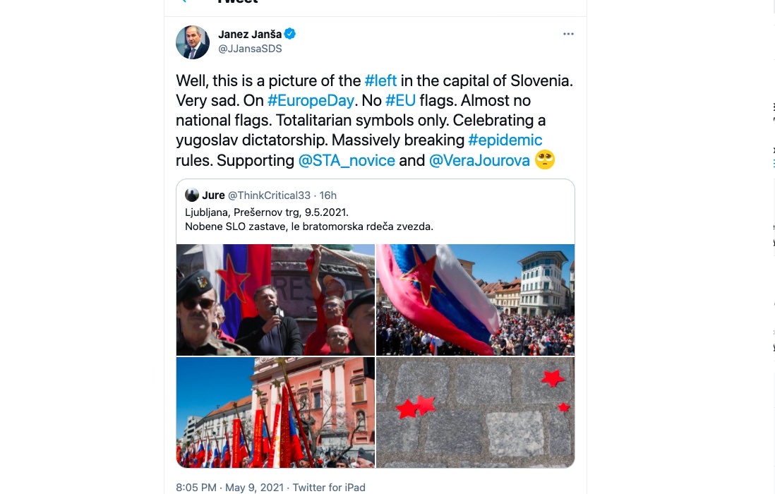 Janez Jansa in Dan zmage Janez Jansa in Dan zmage