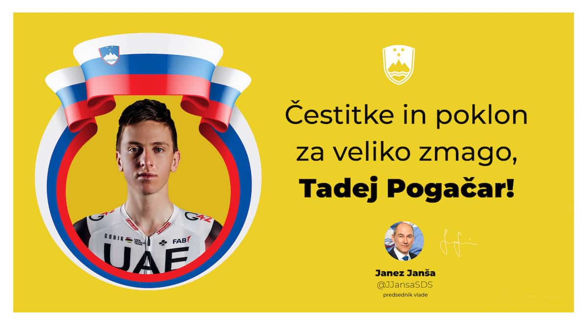 tadej pogacar janez jansa tadej pogacar janez jansa