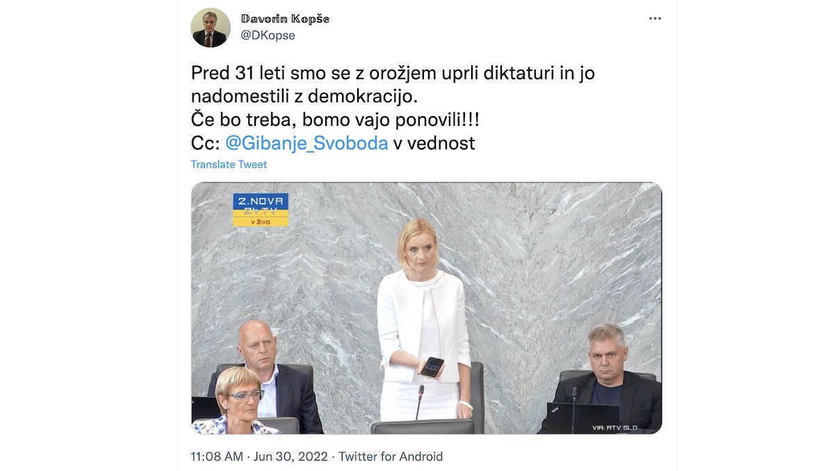 davorin kopse boris tomasic pozivanje k nasilju