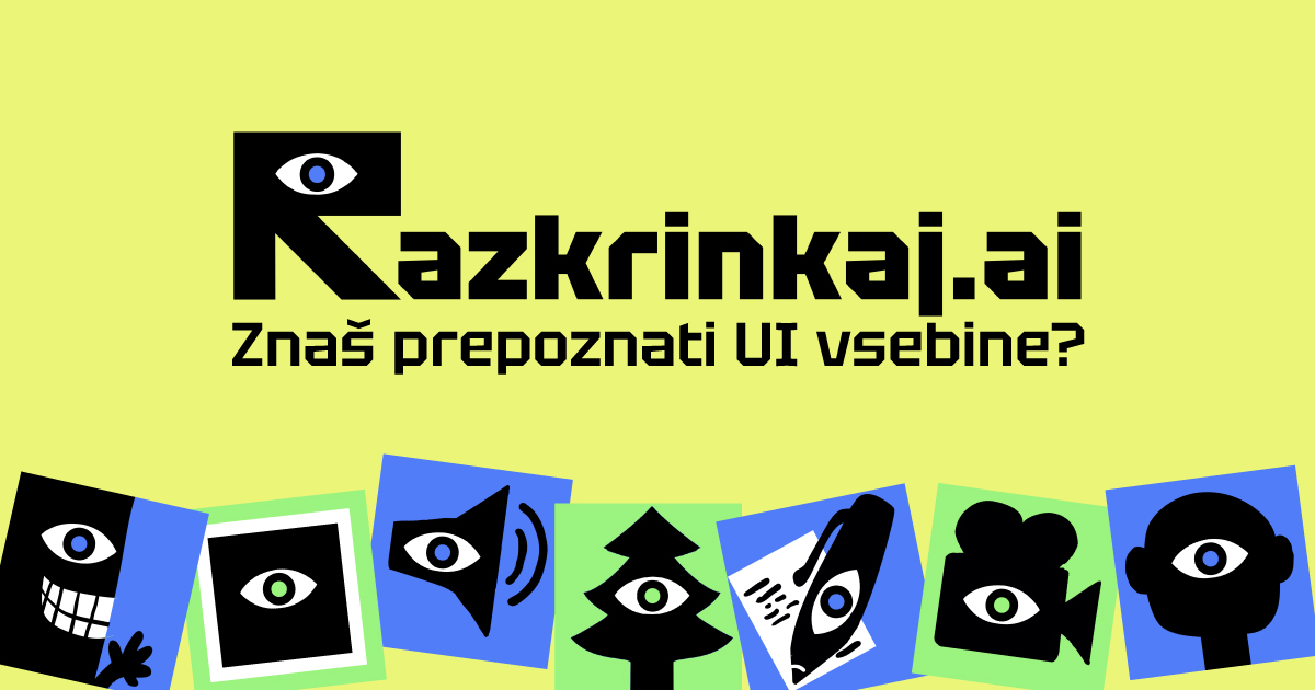 Inštitut Danes je nov dan je predstavil orodje Razkrinkaj.ai, ki omogoča preverjanje sposobnosti prepoznavanja vsebin, ustvarjenih z umetno inteligenco