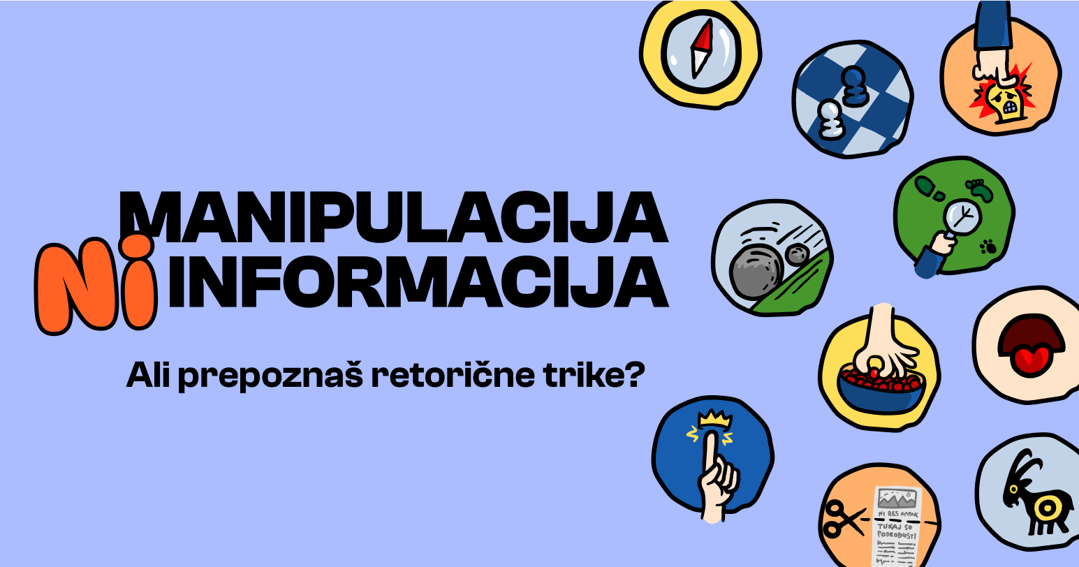 Inštitut Danes je nov dan je predstavil spletni kviz Manipulacija ni informacija